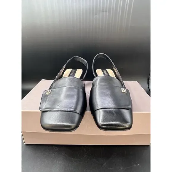 Franco Sarto Womens Teagan Black Slingback Flats NWB 8.5 M - Picture 3 of 9